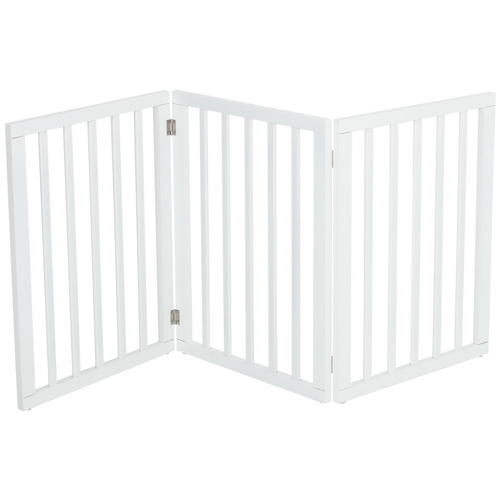 3-Panel Folding Pet Playpen Indoor Freestanding Dog Safety Fence | Shopllo