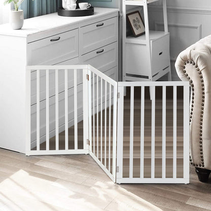 3-Panel Folding Pet Playpen Indoor Freestanding Dog Safety Fence | Shopllo