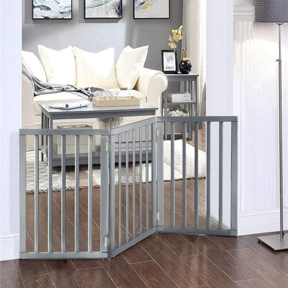 3-Panel Folding Pet Playpen Indoor Freestanding Dog Safety Fence | Shopllo