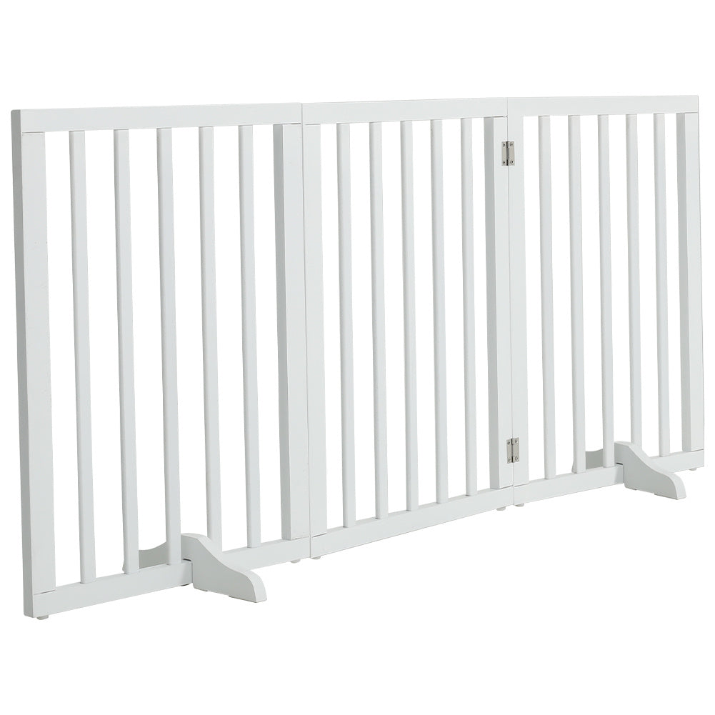 3-Panel Folding Pet Playpen Indoor Freestanding Dog Safety Fence | Shopllo