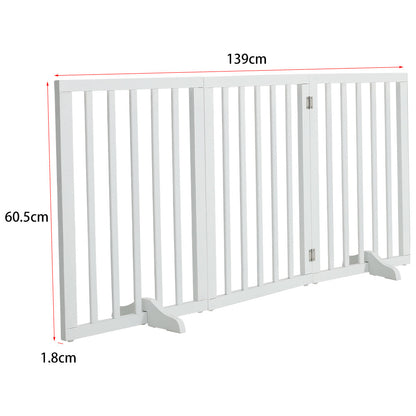 3-Panel Folding Pet Playpen Indoor Freestanding Dog Safety Fence | Shopllo