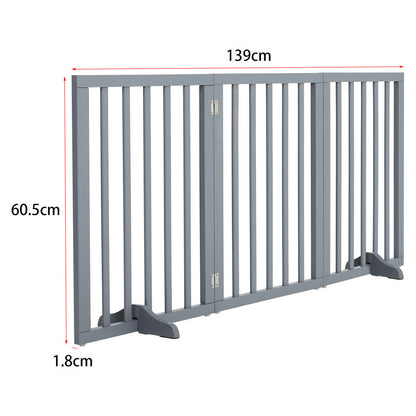 3-Panel Folding Pet Playpen Indoor Freestanding Dog Safety Fence | Shopllo