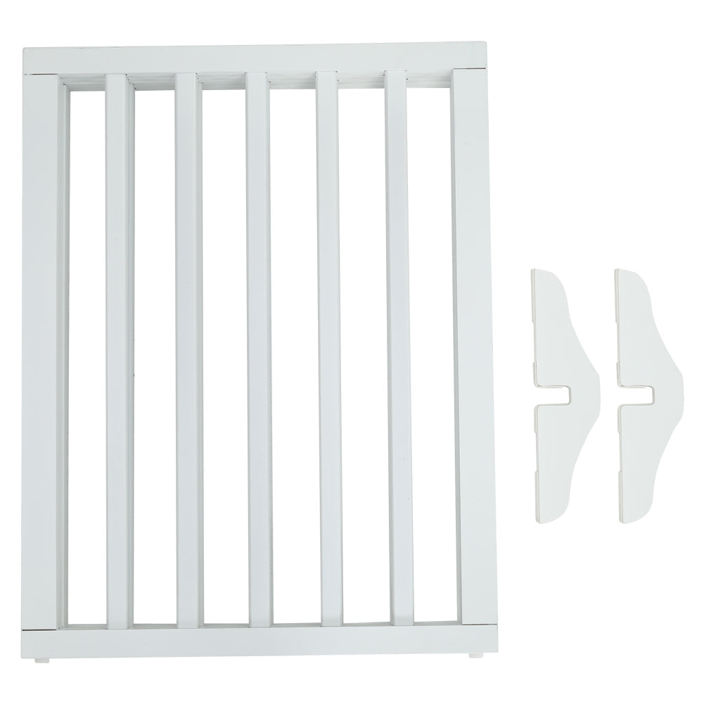 4-Panel Wooden Folding Pet Playpen Freestanding Dog Safety Gate