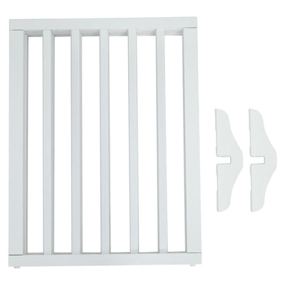 4-Panel Wooden Folding Pet Playpen Freestanding Dog Safety Gate