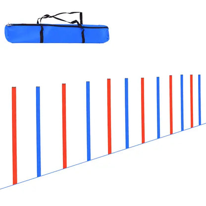 Dog Agility Training Kit Pet Obstacle Course Set Jumps Poles Tunnel Play Kit