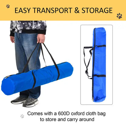 Dog Agility Training Kit Pet Obstacle Course Set Jumps Poles Tunnel Play Kit