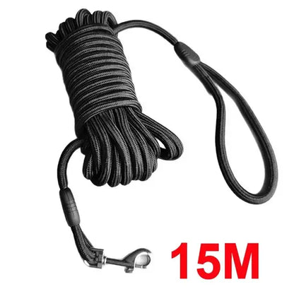 15M Long Dog Training Leash Extra Long Tracking Lead Recall Obedience Rope Line